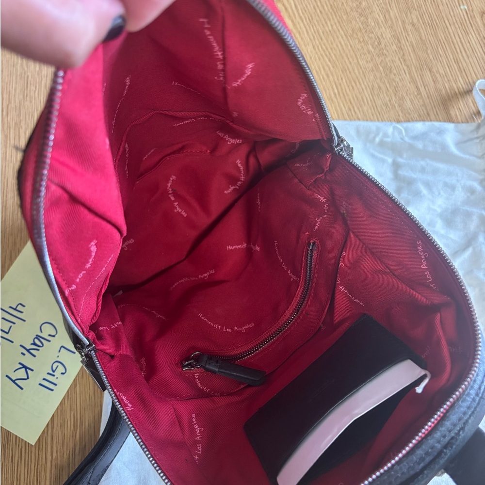 Black Leather Backpack Hunter 2 Medium - image 3